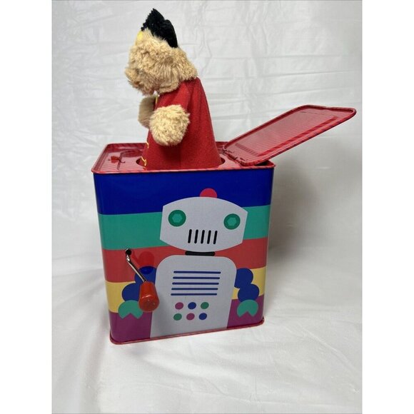 FAO Schwarz Jack In The Box 2011 Musical Tin Pop-Up Toy Soldier Bear C1 - Picture 4 of 9